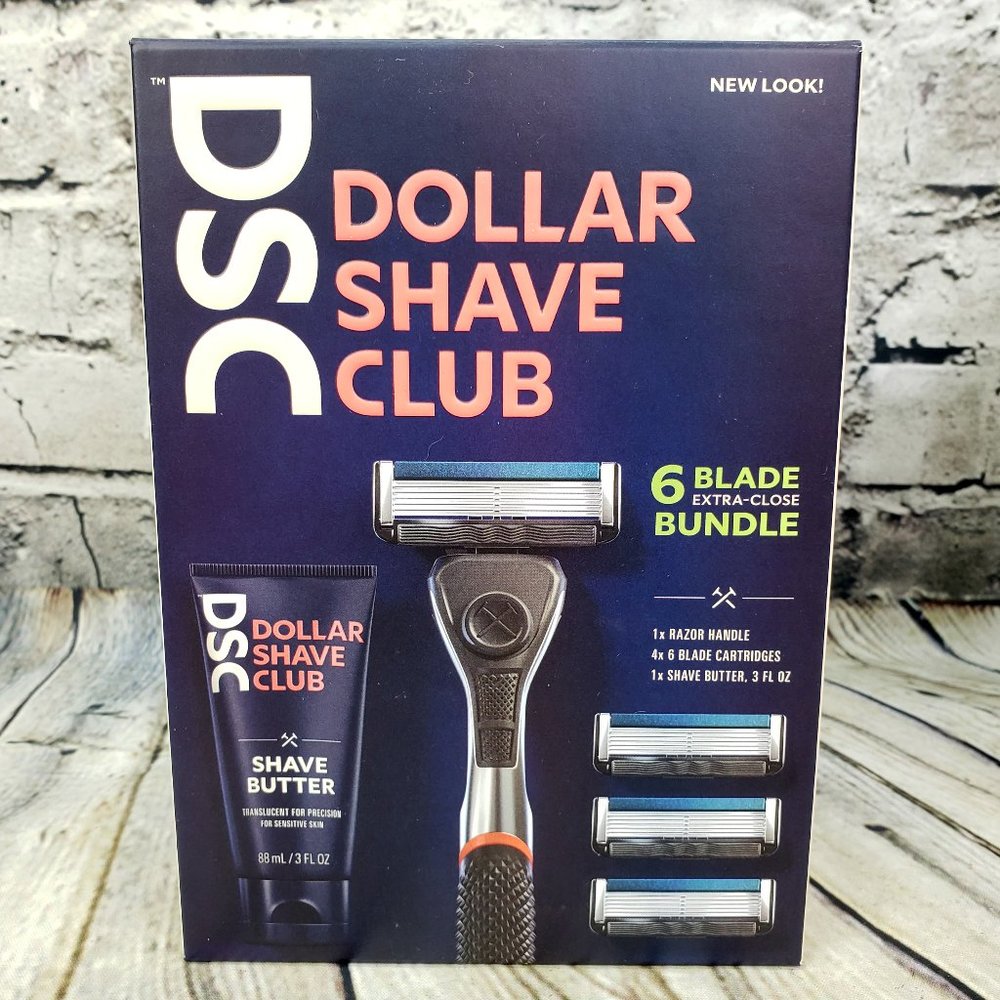 DSC - Dollar Shave Club 6-Blade Extra Close‎ Razor Bundle w/ Shave Butter